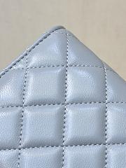 Fortok Chanel Wallet On Chain WOC Attached Ball Blue 19cm - 5