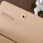 Fortok Chanel Wallet On Chain WOC Attached Ball Sand Beige 19cm - 2