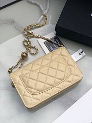 Fortok Chanel Wallet On Chain WOC Attached Ball Light Yellow 19cm - 6