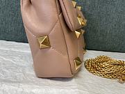 Fortok Valentino Garavani Roman Stud Shoulder Bag Beige 28x 18x 8cm - 6
