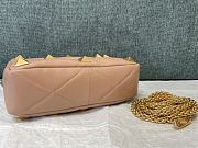Fortok Valentino Garavani Roman Stud Shoulder Bag Beige 28x 18x 8cm - 4