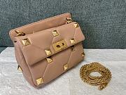 Fortok Valentino Garavani Roman Stud Shoulder Bag Beige 28x 18x 8cm - 2