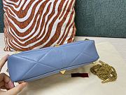Fortok Valentino Garavani Roman Stud Shoulder Bag Blue 28x 18x 8cm - 2