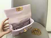 Fortok Valentino Garavani Roman Stud Shoulder Bag Light Pink 28x 18x 8cm - 3