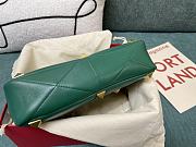 Fortok Valentino Garavani Roman Stud Shoulder Bag Green 28x 18x 8cm - 4