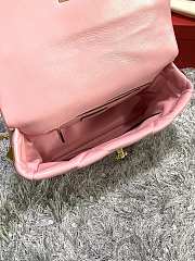 Fortok Valentino Garavani Roman Stud Shoulder Bag Pink 28x 18x 8cm - 3