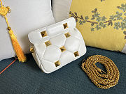 Fortok Valentino Garavani Roman Stud Small Shoulder Bag White 19 x 13 x 6cm - 2