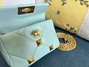 Fortok Valentino Garavani Roman Stud Small Shoulder Bag Mint Turquoise 19 x 13 x 6cm - 6