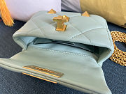 Fortok Valentino Garavani Roman Stud Small Shoulder Bag Mint Turquoise 19 x 13 x 6cm - 5