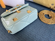 Fortok Valentino Garavani Roman Stud Small Shoulder Bag Mint Turquoise 19 x 13 x 6cm - 3