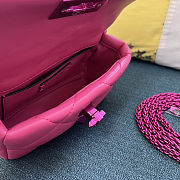 Fortok Valentino Garavani Roman Stud Small Shoulder Bag Hot Pink 19 x 13 x 6cm - 4