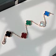 Fortok Van Cleef & Arpels Alhambra Multicolor Clover Bracelet - 4