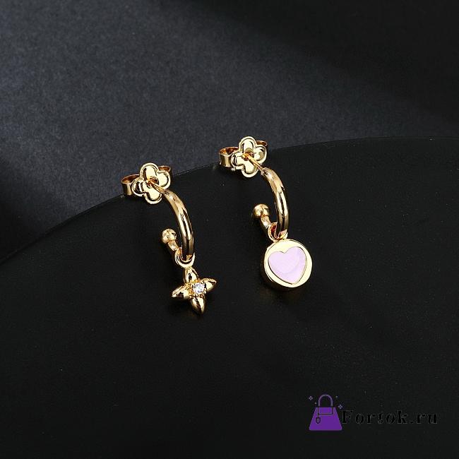 Fortok Louis Vuitton LV Iconic Heart Earrings  - 1