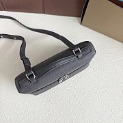 Fortok Extra Pocket L19 Grained Calfskin Charcoal Gray 11 x 19 x 6.5 cm - 5