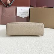Fortok Extra Pocket L19 Grained Calfskin Beige 11 x 19 x 6.5 cm - 4