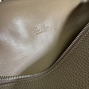 Fortok Extra Pocket L19 Grained Calfskin Taupe 11 x 19 x 6.5 cm - 4
