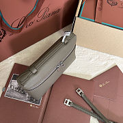 Fortok Extra Pocket L19 Grained Calfskin Taupe 11 x 19 x 6.5 cm - 5