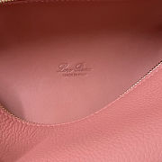 Fortok Extra Pocket L19 Grained Calfskin Dark Bubblegum 11 x 19 x 6.5 cm - 5