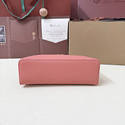 Fortok Extra Pocket L19 Grained Calfskin Dark Bubblegum 11 x 19 x 6.5 cm - 6