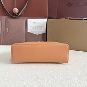 Fortok Extra Pocket L19 Grained Calfskin Cinnamon Orange 11 x 19 x 6.5 cm - 4