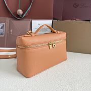 Fortok Extra Pocket L19 Grained Calfskin Cinnamon Orange 11 x 19 x 6.5 cm - 3