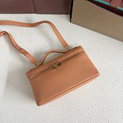 Fortok Extra Pocket L19 Grained Calfskin Cinnamon Orange 11 x 19 x 6.5 cm - 2
