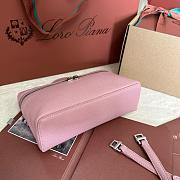 Fortok Extra Pocket L19 Grained Calfskin Light Pink 11 x 19 x 6.5 cm - 6