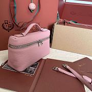 Fortok Extra Pocket L19 Grained Calfskin Light Pink 11 x 19 x 6.5 cm - 5