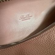 Fortok Extra Pocket L19 Grained Calfskin Light Pink 11 x 19 x 6.5 cm - 4
