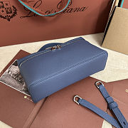 Fortok Extra Pocket L19 Grained Calfskin Navy Blue 11 x 19 x 6.5 cm - 5