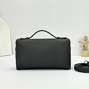Fortok Extra Pocket L19 Grained Calfskin London Grey 11 x 19 x 6.5 cm - 3