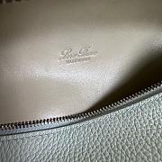 Fortok Extra Pocket L19 Grained Calfskin White 11 x 19 x 6.5 cm - 2