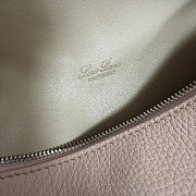 Fortok Extra Pocket L19 Grained Calfskin Powder Pink 11 x 19 x 6.5 cm - 5