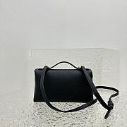 Fortok Extra Pocket L19 Grained Calfskin Black 11 x 19 x 6.5 cm - 6