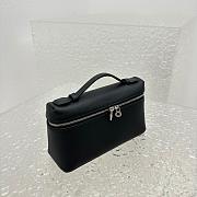 Fortok Extra Pocket L19 Grained Calfskin Black 11 x 19 x 6.5 cm - 4