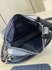 Fortok Louis Vuitton Nil D16 Blue Damoflage Coated Canvas 25 x 17.5 x 11cm - 5
