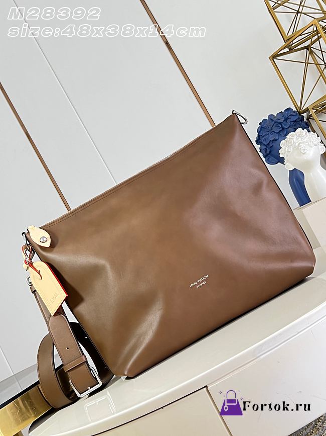 Fortok Louis Vuitton Vagabond Hobo Bag Caramel Brown 48 x 38 x 14cm - 1