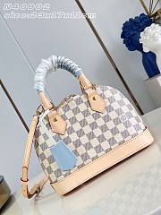 Fortok Louis Vuitton Alma BB Damier Azur Blue 23.5 x 17.5 x 11.5cm - 1