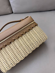 Fortok Loro Piana Extra Pocket L19 Raffia Tan 19*7*12cm - 2