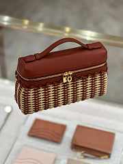 Fortok Loro Piana Extra Pocket L19 Wicker Red 19*7*12cm - 5