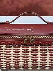 Fortok Loro Piana Extra Pocket L19 Wicker Red 19*7*12cm - 4