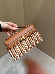 Fortok Loro Piana Extra Pocket L19 Wicker Brown 19*7*12cm - 5