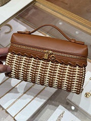 Fortok Loro Piana Extra Pocket L19 Wicker Brown 19*7*12cm - 4