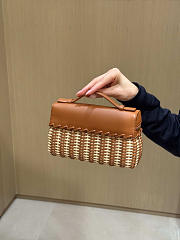 Fortok Loro Piana Extra Pocket L19 Wicker Brown 19*7*12cm - 3