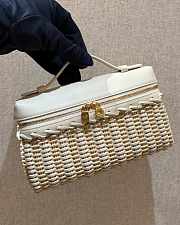 Fortok Loro Piana Extra Pocket L19 Wicker White 19*7*12cm - 6