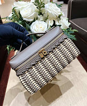 Fortok Loro Piana Extra Pocket L19 Wicker Grey 19*7*12cm - 4