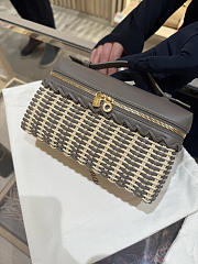 Fortok Loro Piana Extra Pocket L19 Wicker Grey 19*7*12cm - 3