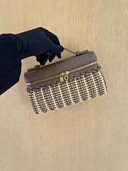 Fortok Loro Piana Extra Pocket L19 Wicker Grey 19*7*12cm - 2