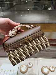 Fortok Loro Piana Extra Pocket L19 Wicker Dark Brown 19*7*12cm - 6