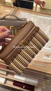 Fortok Loro Piana Extra Pocket L19 Wicker Dark Brown 19*7*12cm - 5